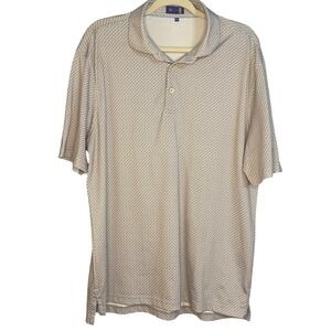 Stitch Golf Polo Shirt Mens M/L Geometric Print Short‎ Sleeve Performance